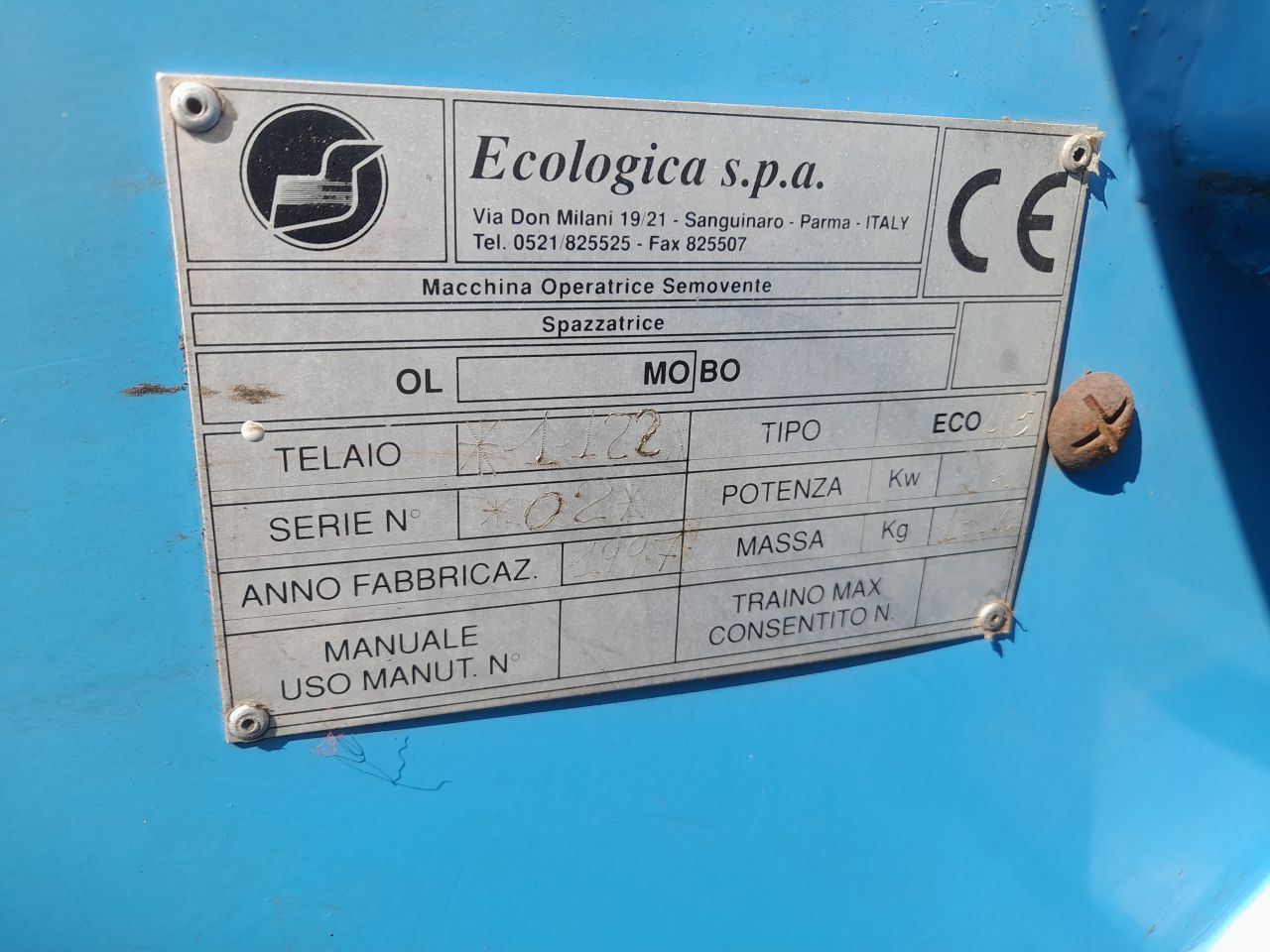 Ecologica veegmachine dieselveegmachine