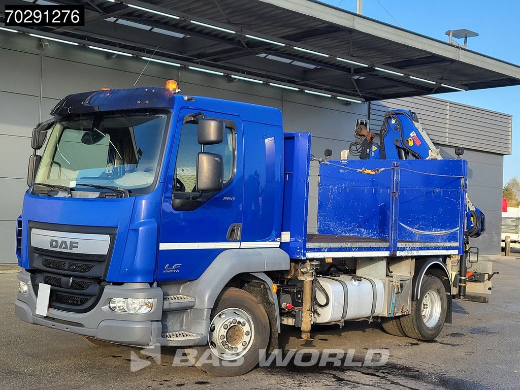DAF LF LF 260 4X2 HIAB 111 B-2 Hiduo Crane Automatic ACC Euro 6