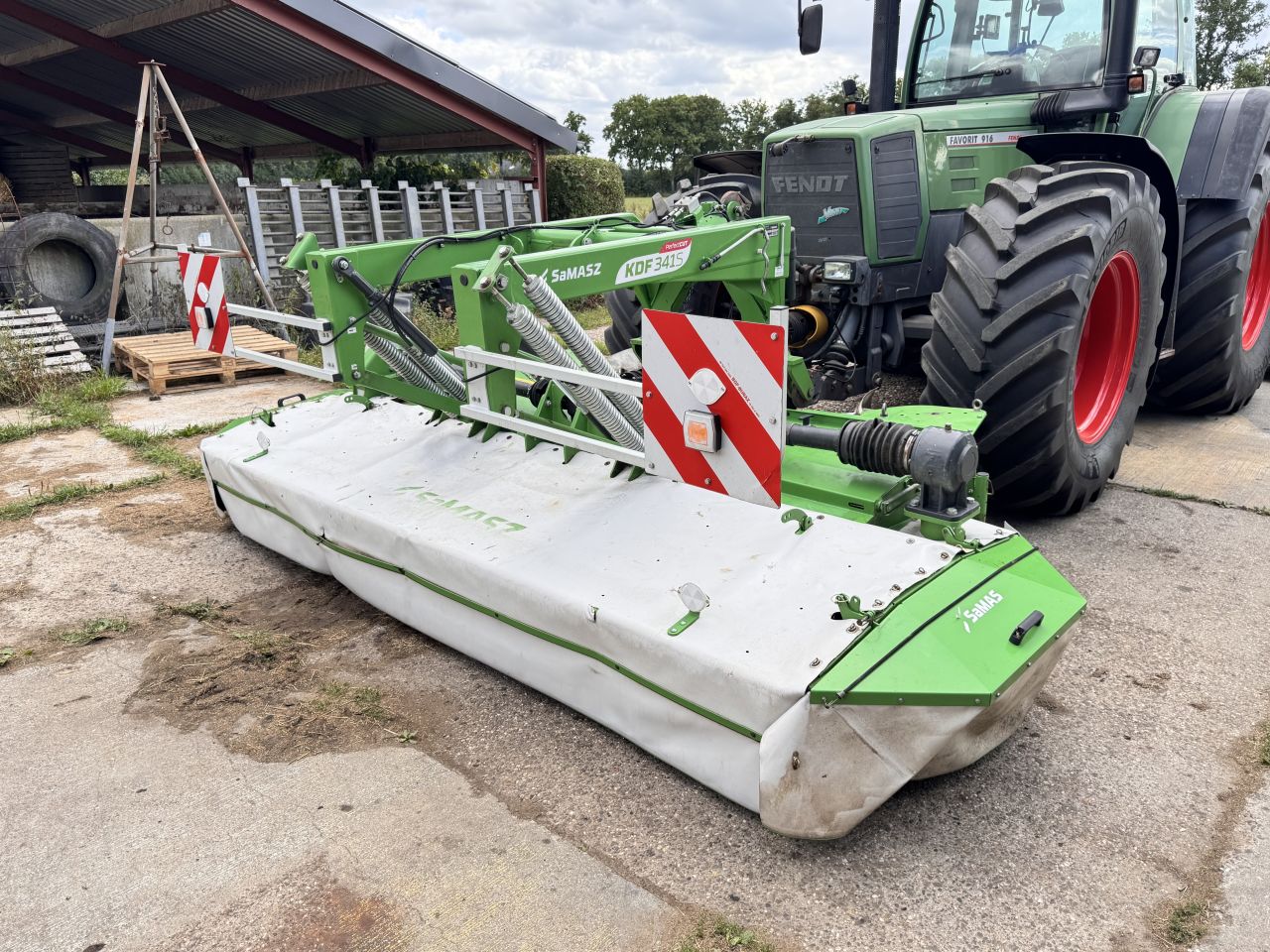 Samasz KDD 861 STH + KDF 341 S vlindermaaier met zwadbanden