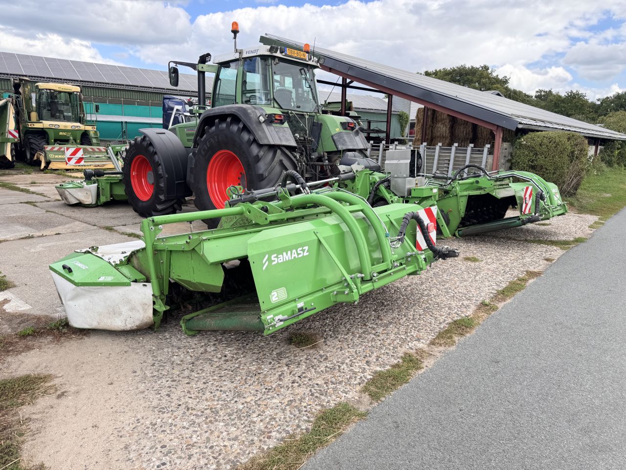 Samasz KDD 861 STH + KDF 341 S vlindermaaier met zwadbanden