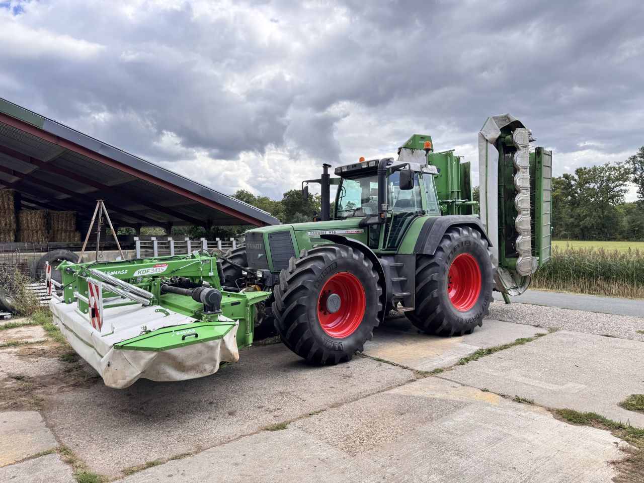 Samasz KDD 861 STH + KDF 341 S vlindermaaier met zwadbanden