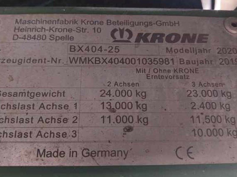 Krone Big X 780 M. EasyFlow 380 S
