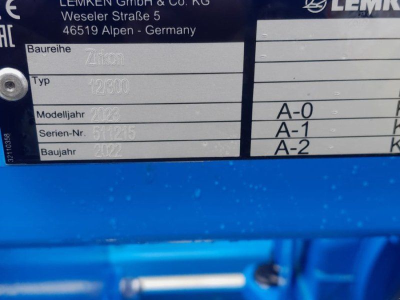 Lemken Zirkon 12/300