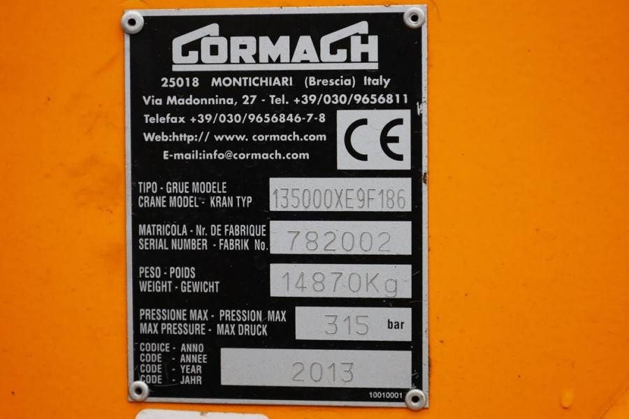 Volvo FH12 With Cormach 135tm Crane Volvo FH12 10x4 With