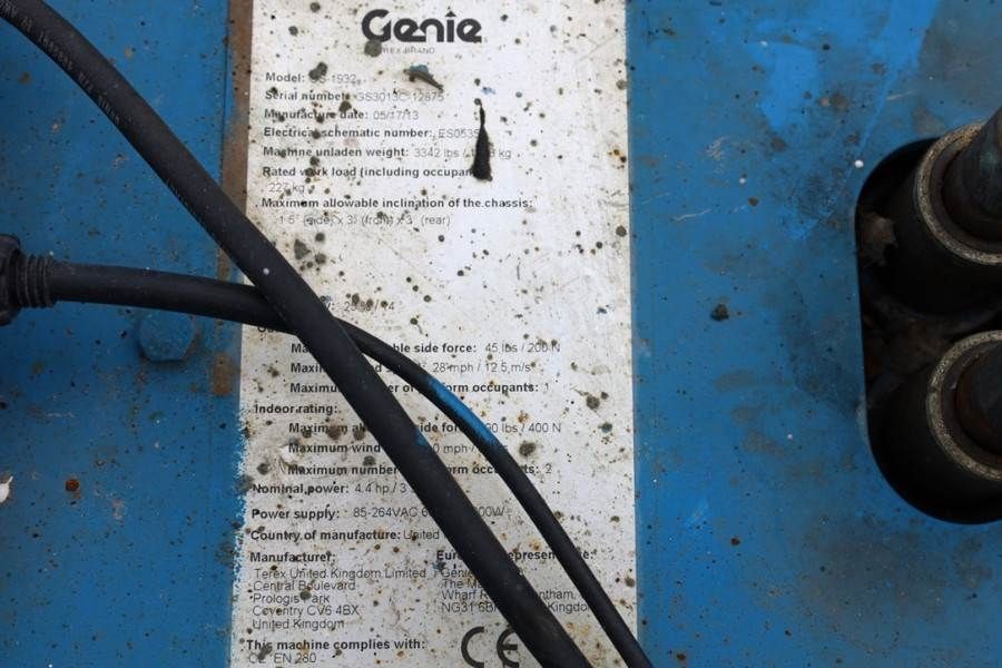 Genie GS1932 Electric, Working Height 7.8 m, 227kg Capac