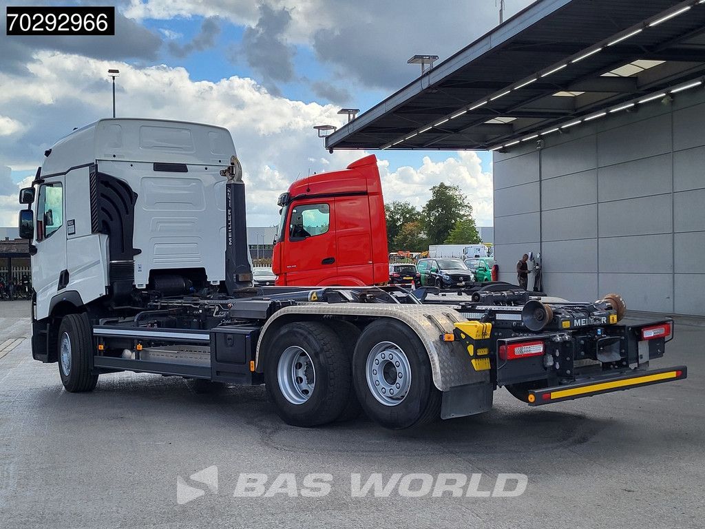 Renault T 480 6X2 Optibrake+ Meiller S21.7 Hooklift Lift+Steering-Axle Navi ACC Automatic Euro 6