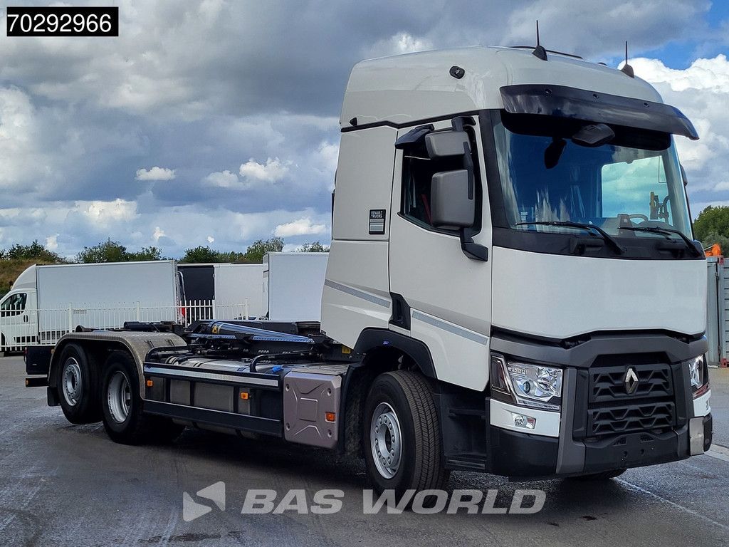 Renault T 480 6X2 Optibrake+ Meiller S21.7 Hooklift Lift+Steering-Axle Navi ACC Automatic Euro 6