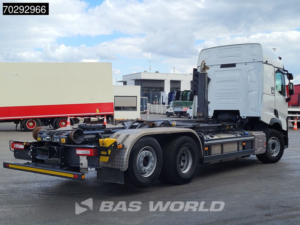 Renault T 480 6X2 Optibrake+ Meiller S21.7 Hooklift Lift+Steering-Axle Navi ACC Automatic Euro 6