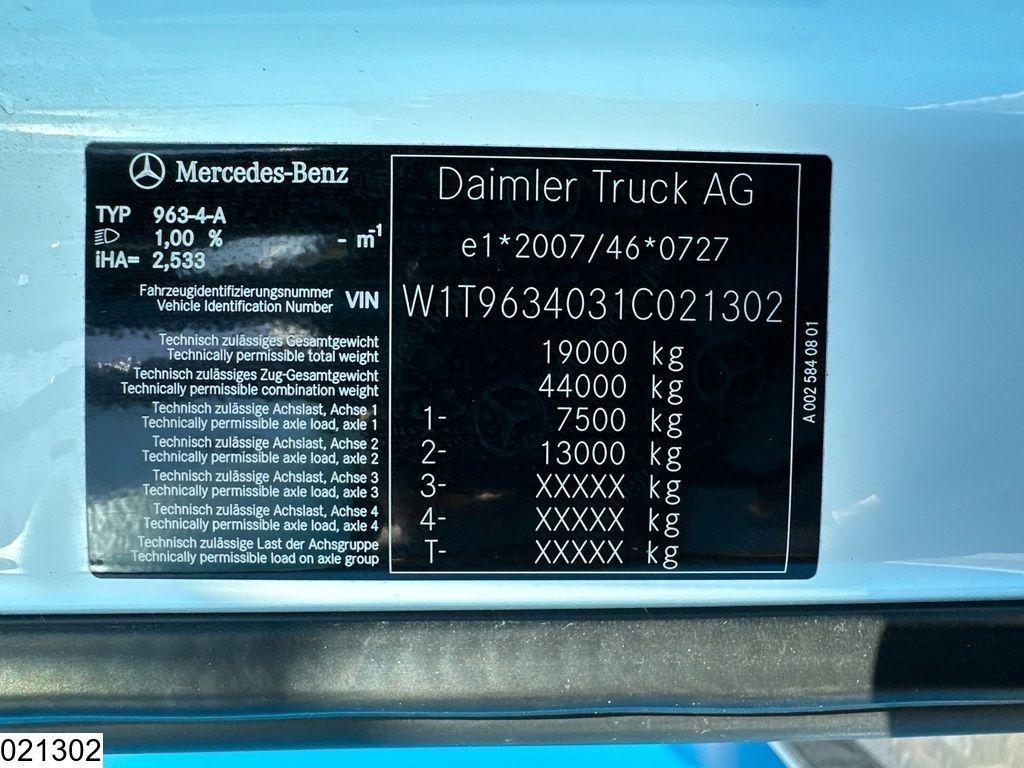 Mercedes Actros 1845 EURO 6, Mirrorcams, Standairco