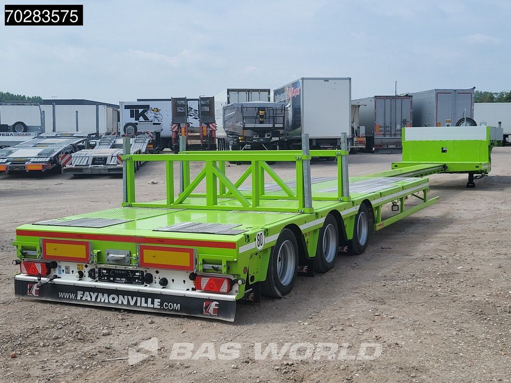 Faymonville F-S43-1AAF 3 Achsen Extendable Twistlocks 3x Hydraulic Steering Galvanised