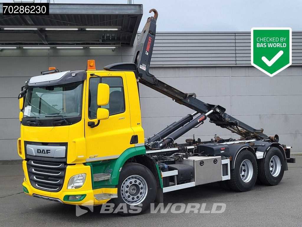 DAF CF CF 450 6X2 HIAB 20ZL53 Hooklift LiftAxle Automatic 20 Tonnes ACC Euro 6