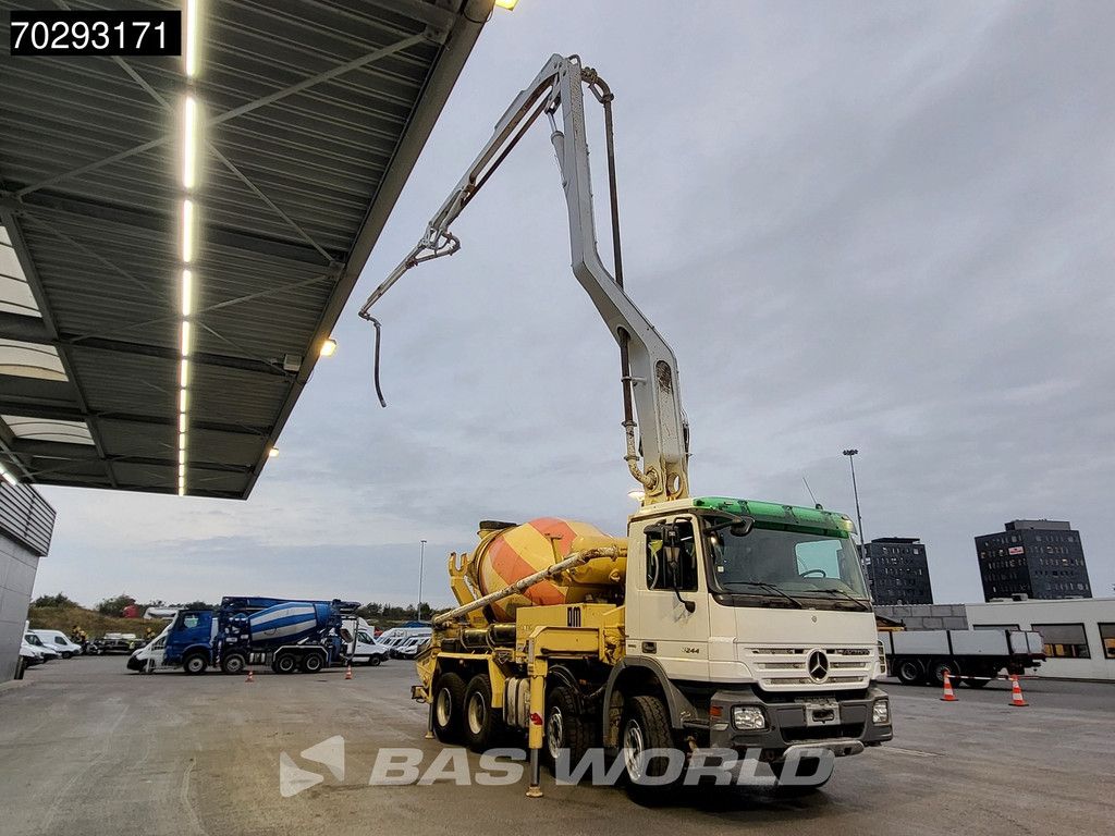 Mercedes Actros 3244 8X4 Retarder Putzmeister 24 Mtrs Pumi Big-Axle 3-Pedals Euro 4