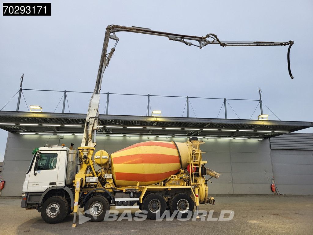 Mercedes Actros 3244 8X4 Retarder Putzmeister 24 Mtrs Pumi Big-Axle 3-Pedals Euro 4