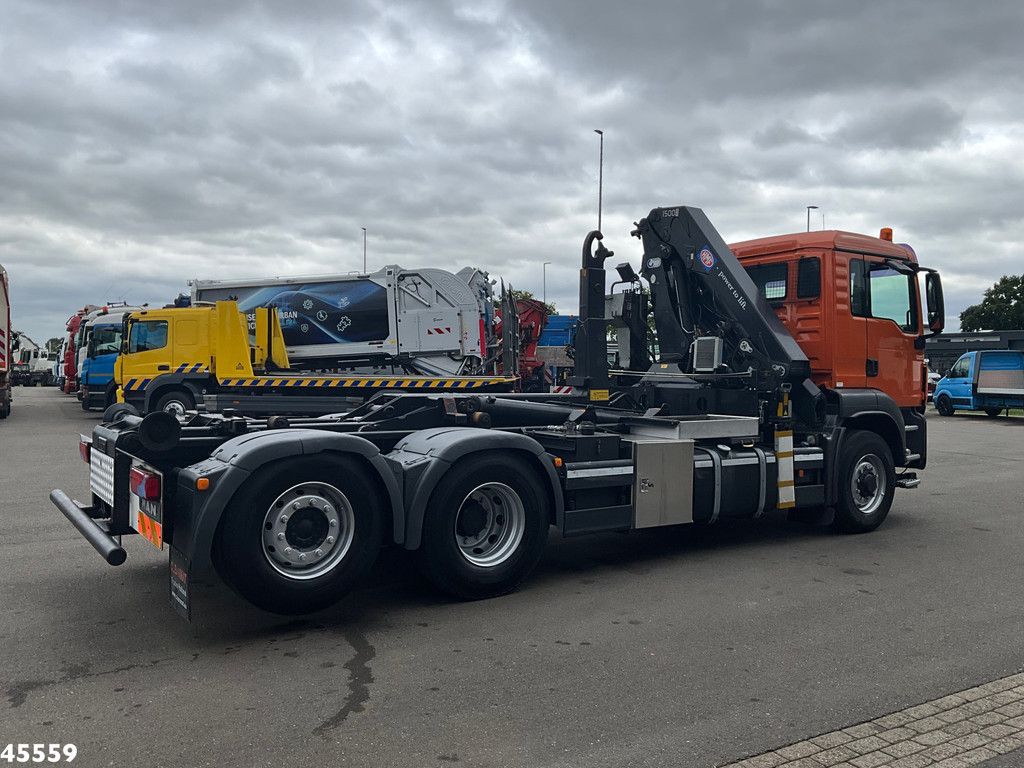 Man TGS 26.360 Euro 5 6x2 HMF 15 Tonmeter laadkraan