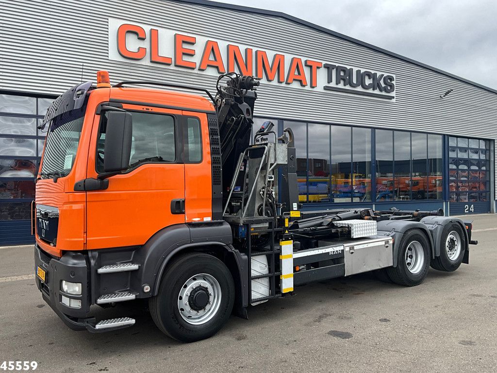 Man TGS 26.360 Euro 5 6x2 HMF 15 Tonmeter laadkraan