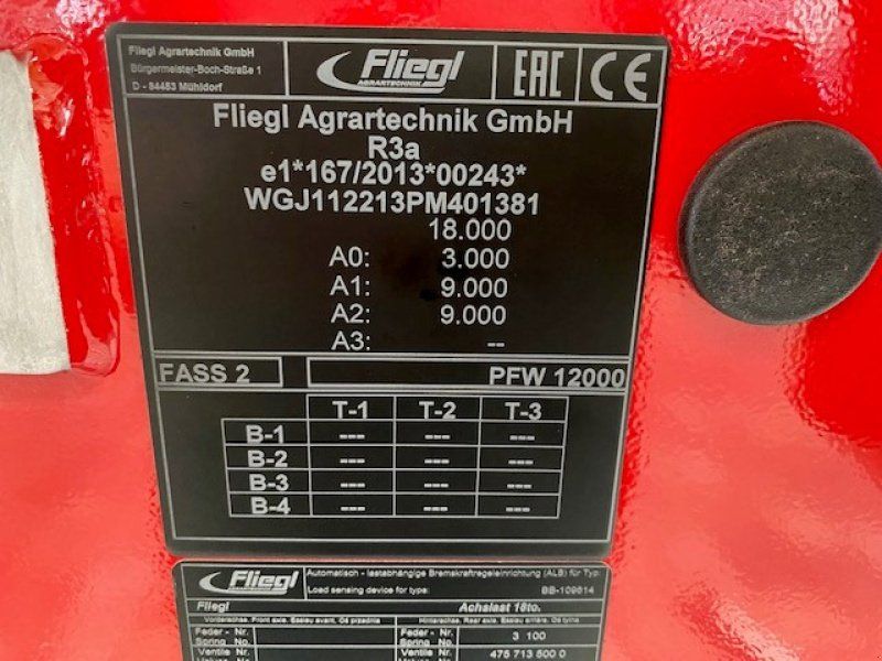Fliegl PFW 12000l Duoline Plus Tandem