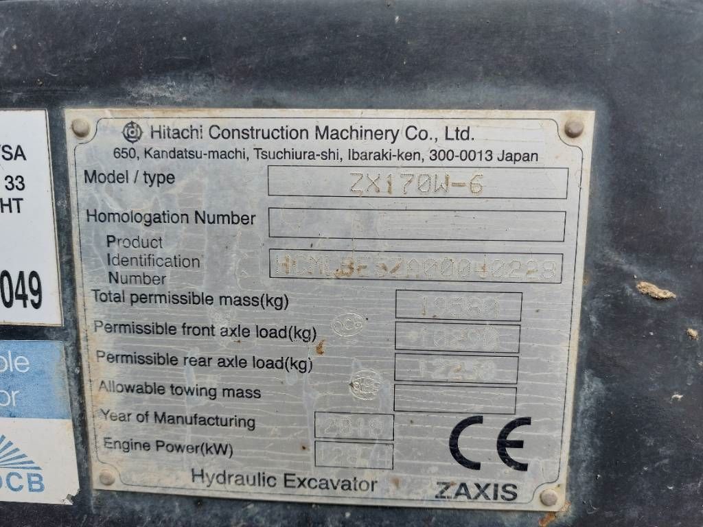 Hitachi ZX170W-6 (+ Rototilt R5)