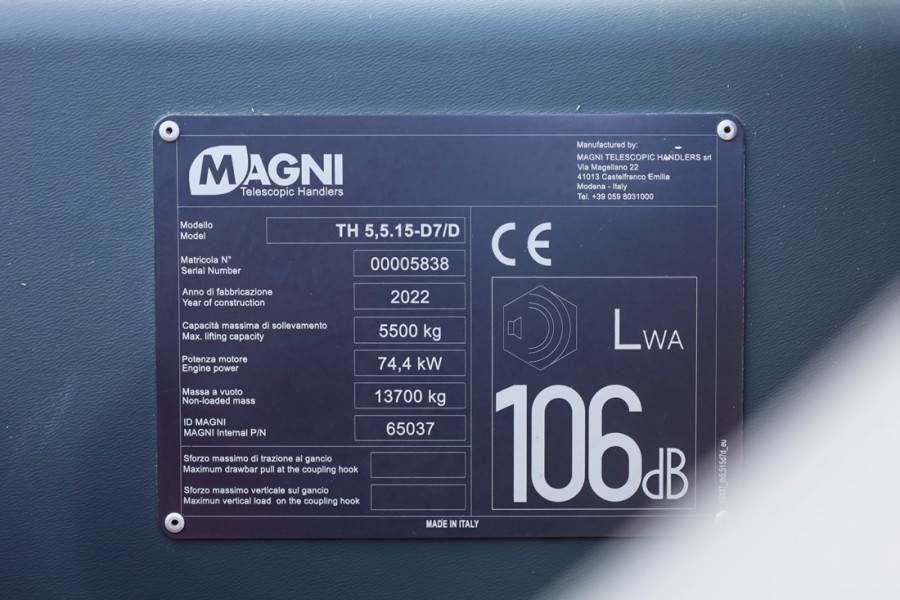 Magni TH5,5.15-D7/D Diesel, 4x4x4 Drive, 5.5t Capacity,