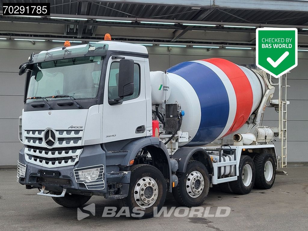 Mercedes Arocs 3240 8X4 9m3 Stetter Full Steel Retarder Euro 6