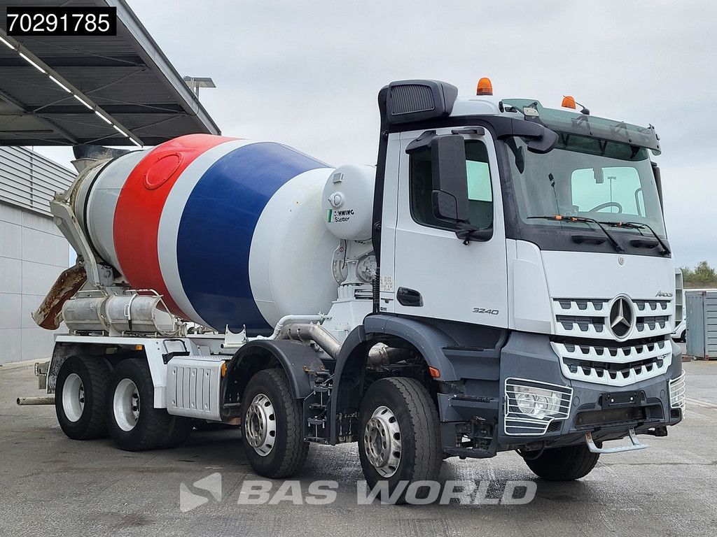 Mercedes Arocs 3240 8X4 9m3 Stetter Full Steel Retarder Euro 6