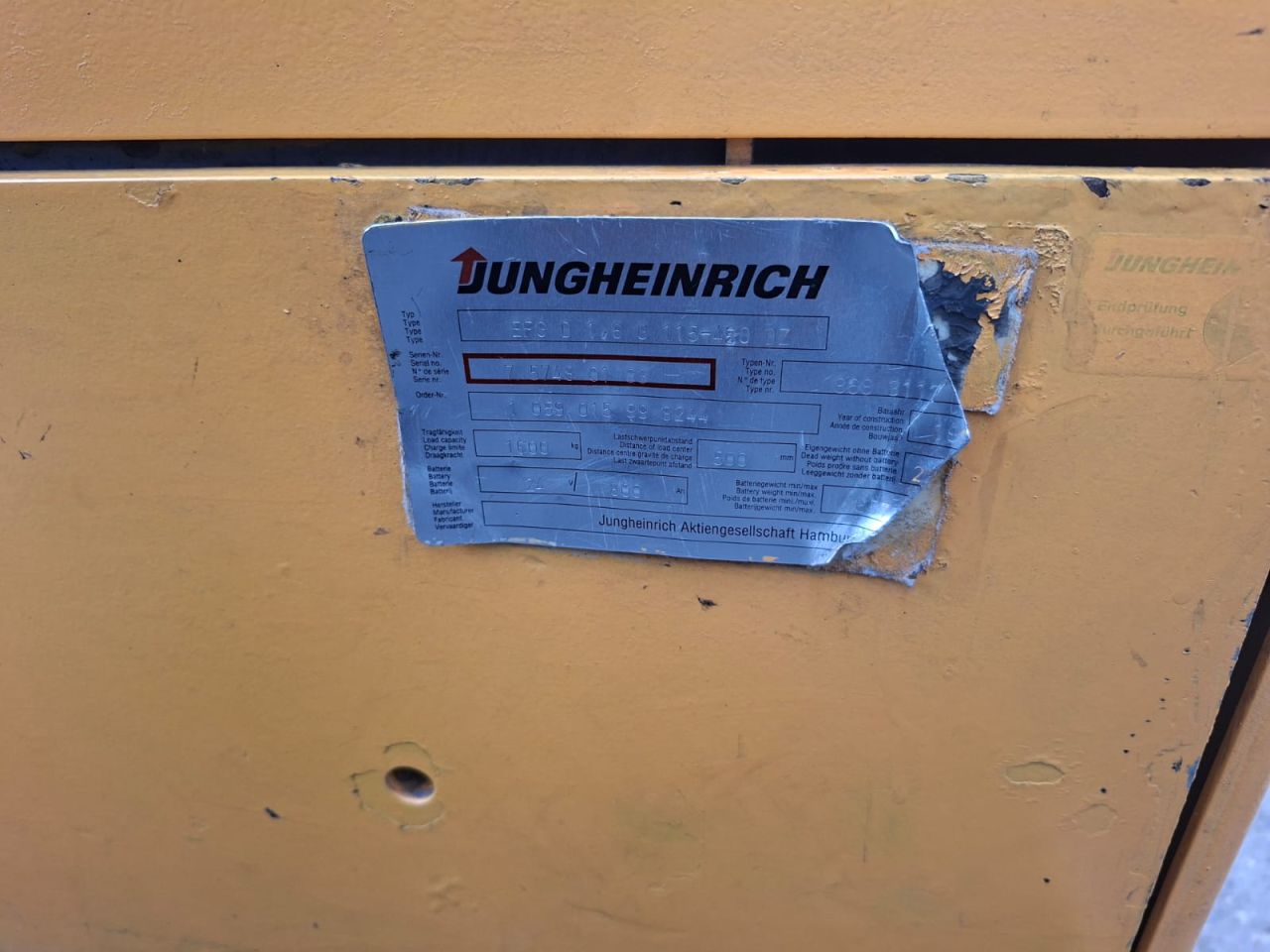 Jungheinrich elektrische heftruck