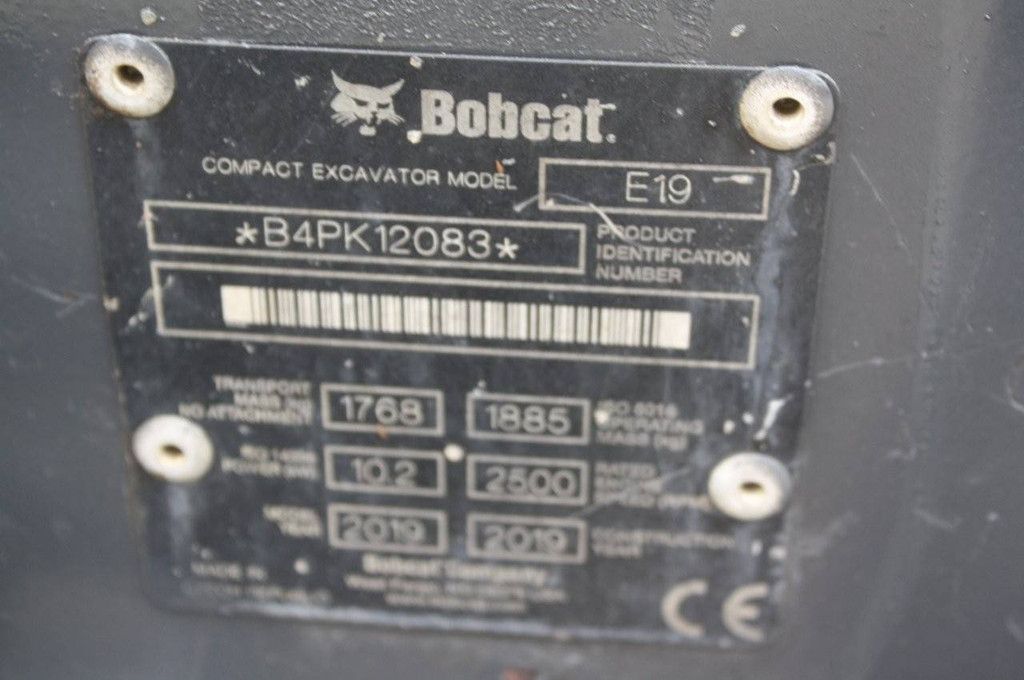 Minibagger Bobcat E19 Diesel 10,2 kW 2019