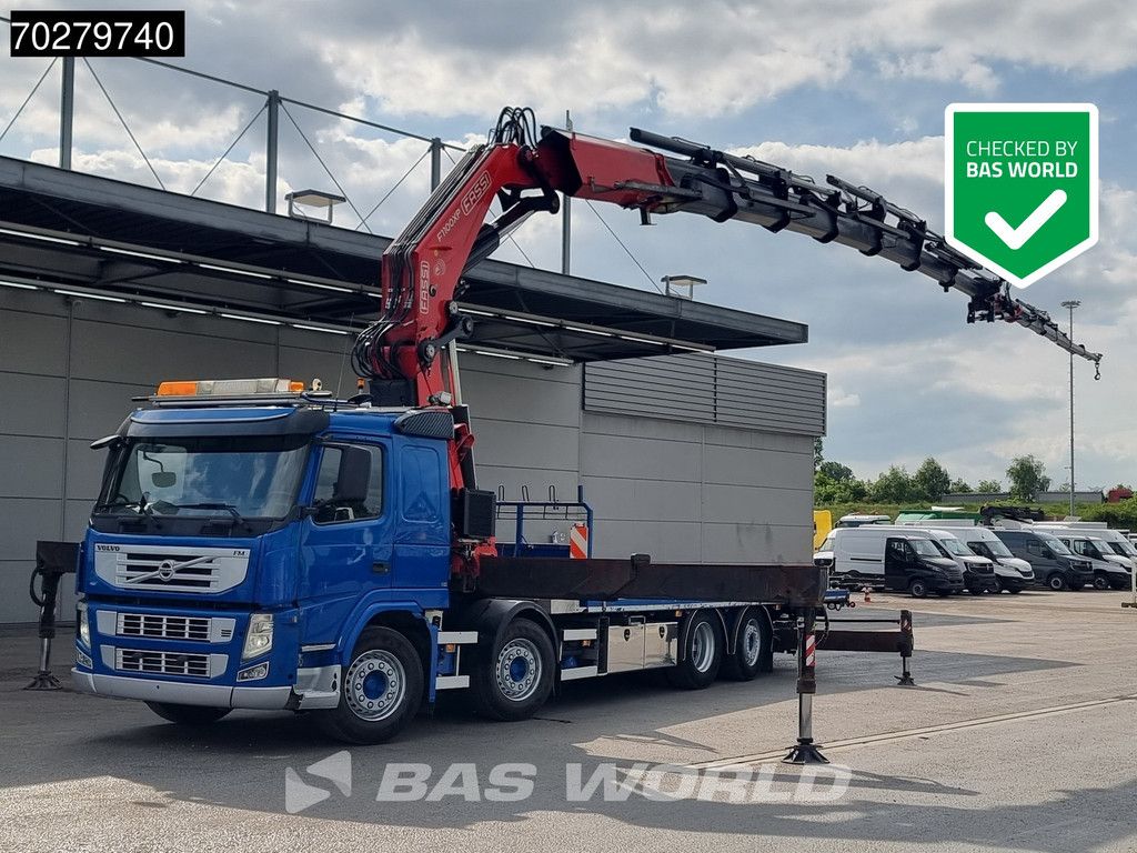 Volvo FM 450 8X2 FASSI 100 Ton/Meter Crane Kran 7 + 6 Jib Lift+steering Axle Euro 5