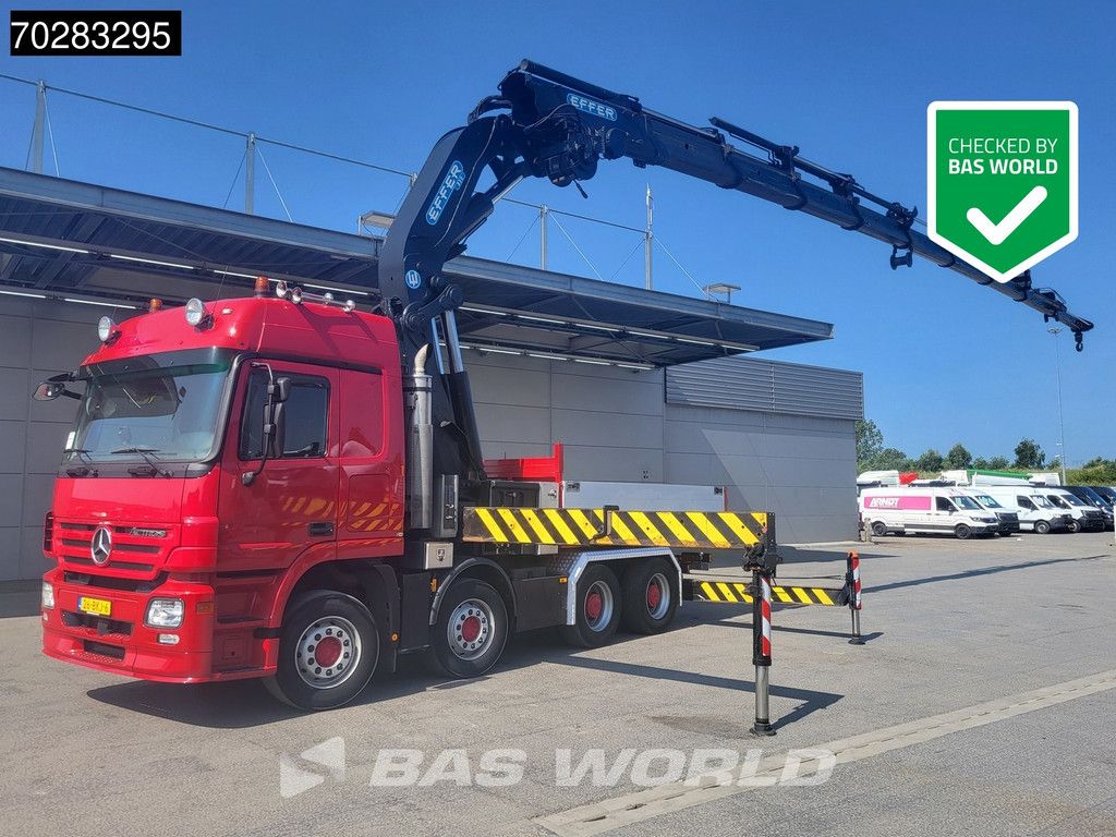 Mercedes 850 Actros 2648 8X4 Effer 850/9S Kran Fifth wheel Big-Axle Automatic Euro 5