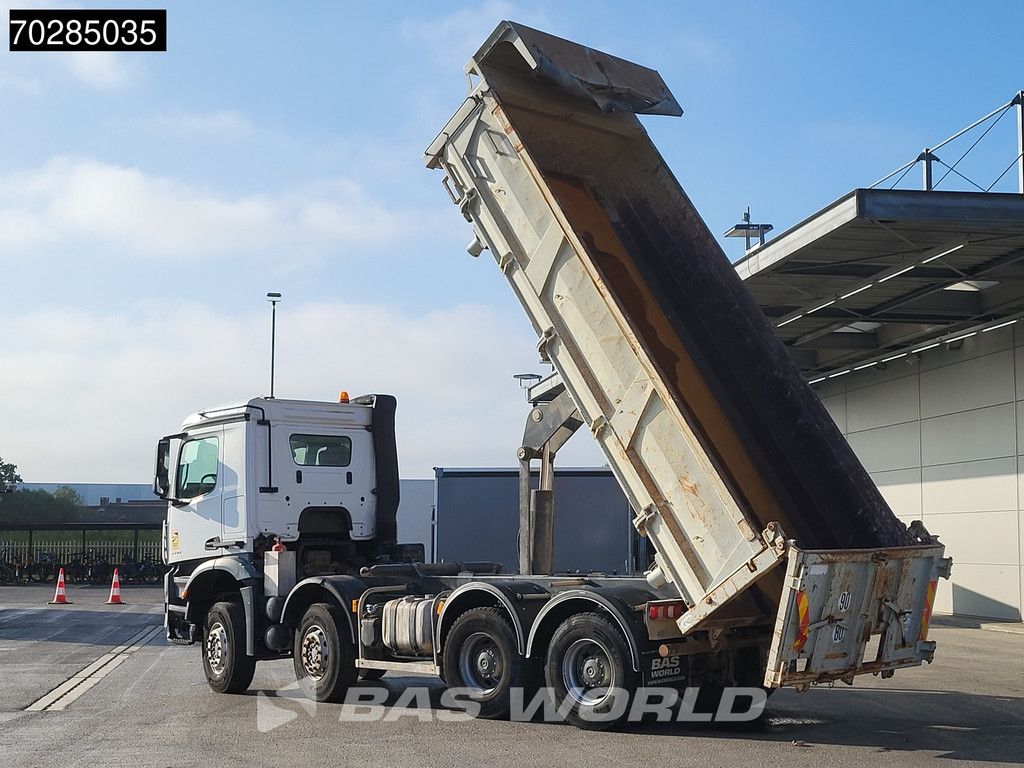 Mercedes Arocs 3240 8X4 12m3 2-side Tipper Steel Suspension Automatic Big-Axle Euro 6