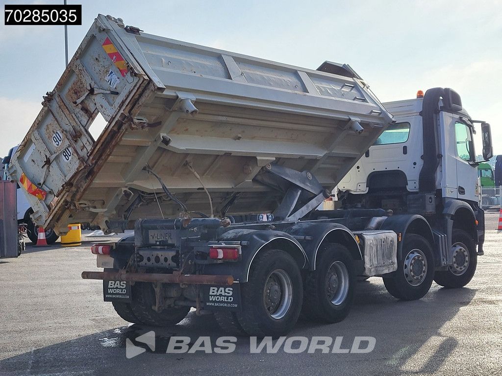 Mercedes Arocs 3240 8X4 12m3 2-side Tipper Steel Suspension Automatic Big-Axle Euro 6