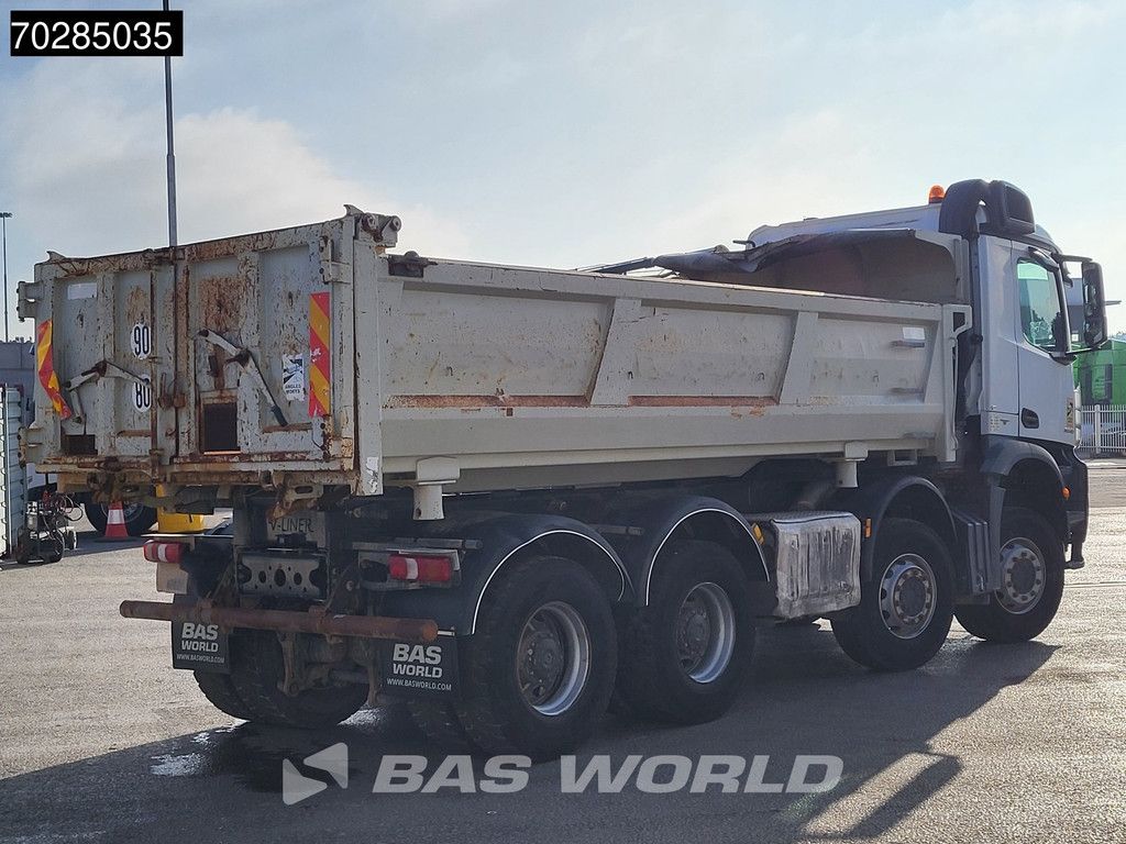 Mercedes Arocs 3240 8X4 12m3 2-side Tipper Steel Suspension Automatic Big-Axle Euro 6