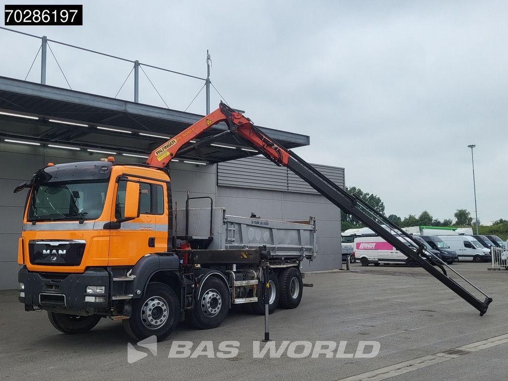 MAN TGS 35.400 8X4 Palfinger PK16001 K Kran Crane Retarder Big-Axle 2-Way tipper Euro 6