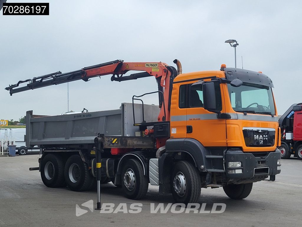 MAN TGS 35.400 8X4 Palfinger PK16001 K Kran Crane Retarder Big-Axle 2-Way tipper Euro 6