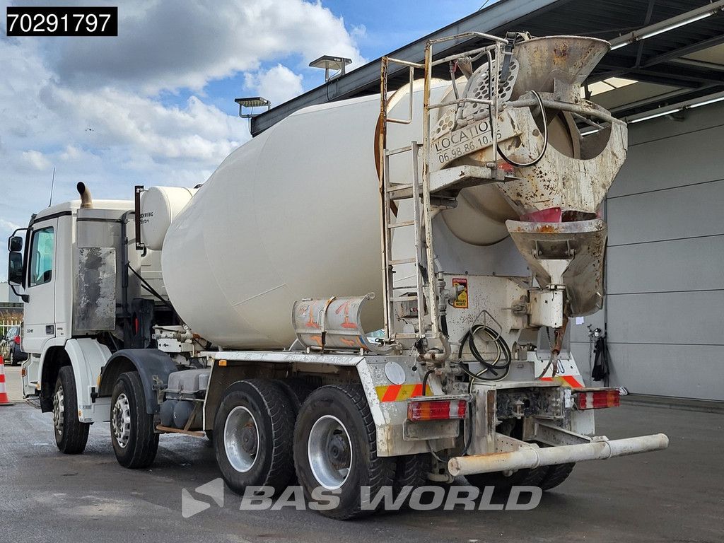 Mercedes Actros 3241 8X4 Retarder 9m3 Stetter Steelsuspension 3-Pedals Euro 4