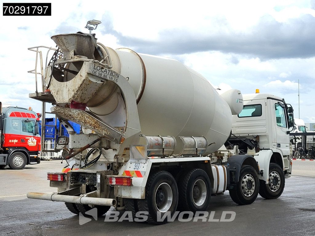 Mercedes Actros 3241 8X4 Retarder 9m3 Stetter Steelsuspension 3-Pedals Euro 4