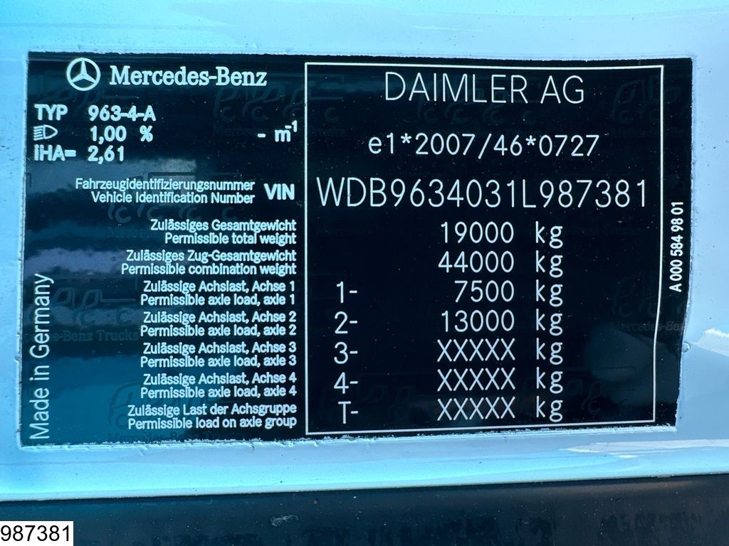 Mercedes Actros 1845 EURO 6, L987381