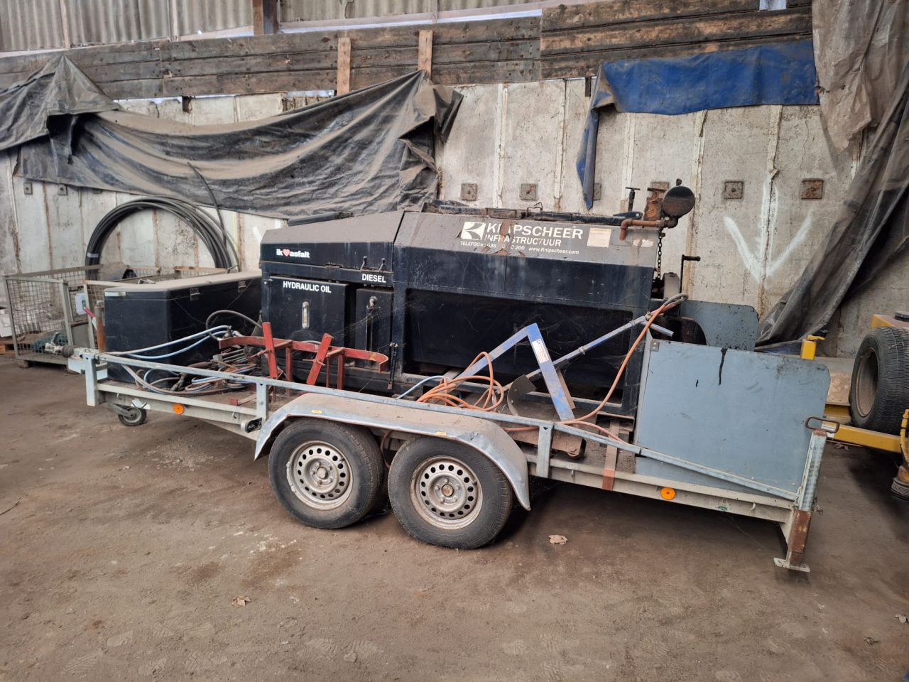 Mobiele asfalt mixer
