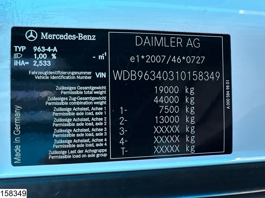 Mercedes Actros 1845 EURO 6, Airco, Bigspace