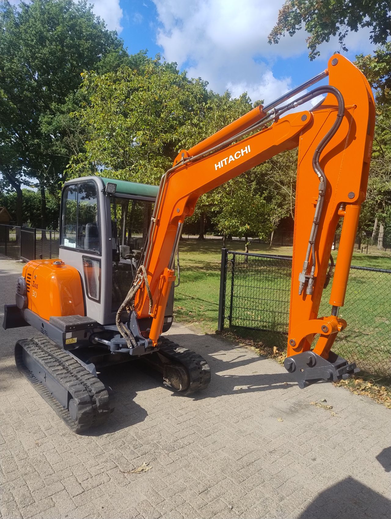 Hitachi zx30 2007 sloop sorteer functie