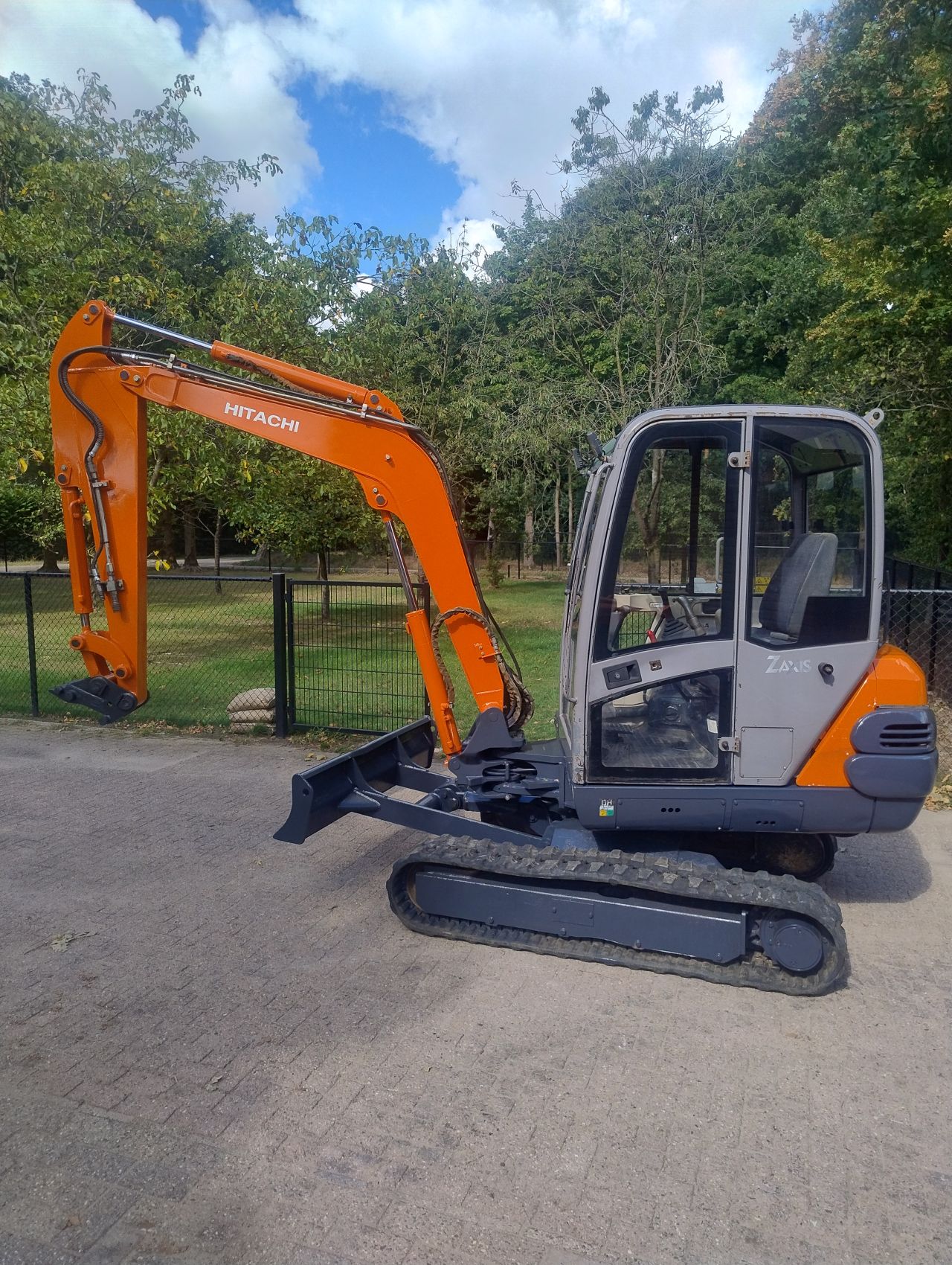 Hitachi zx30 2007 sloop sorteer functie