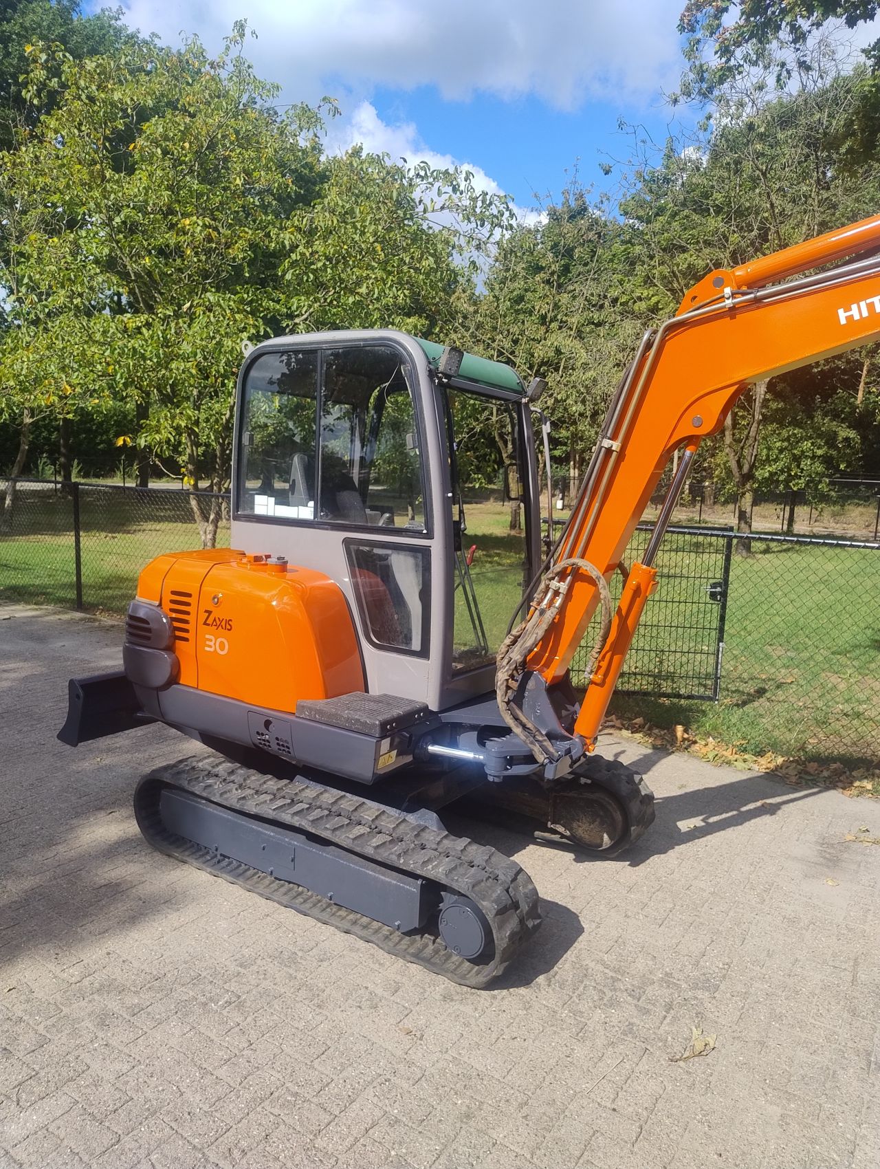 Hitachi zx30 2007 sloop sorteer functie