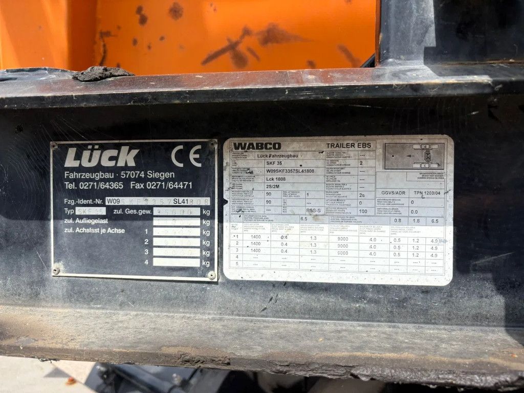 Lueck Hardox Ferrotrailer / Schrott Schroot Liftas