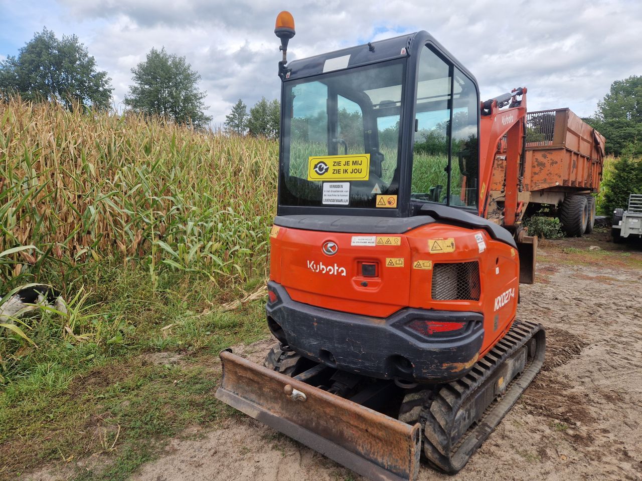 Minigraver kubota kx 027