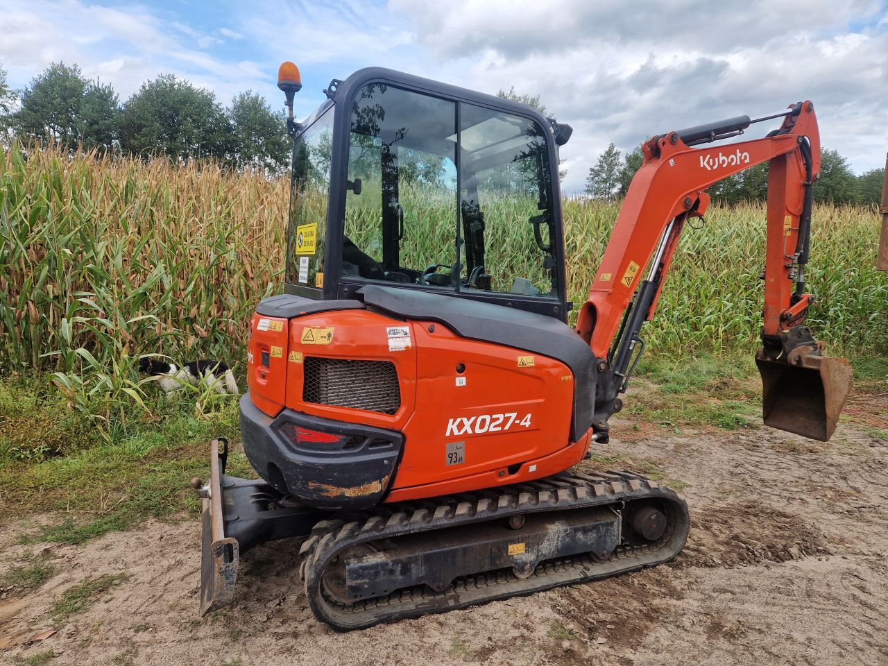 Minigraver kubota kx 027