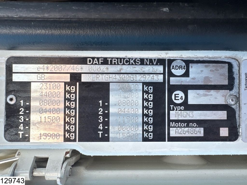 DAF XF 460 6x2, EURO 6, Hydraulic, RHD