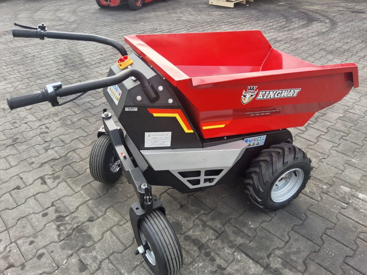 Elektrische kruiwagen dumper Kingway NIEUW 500 KG