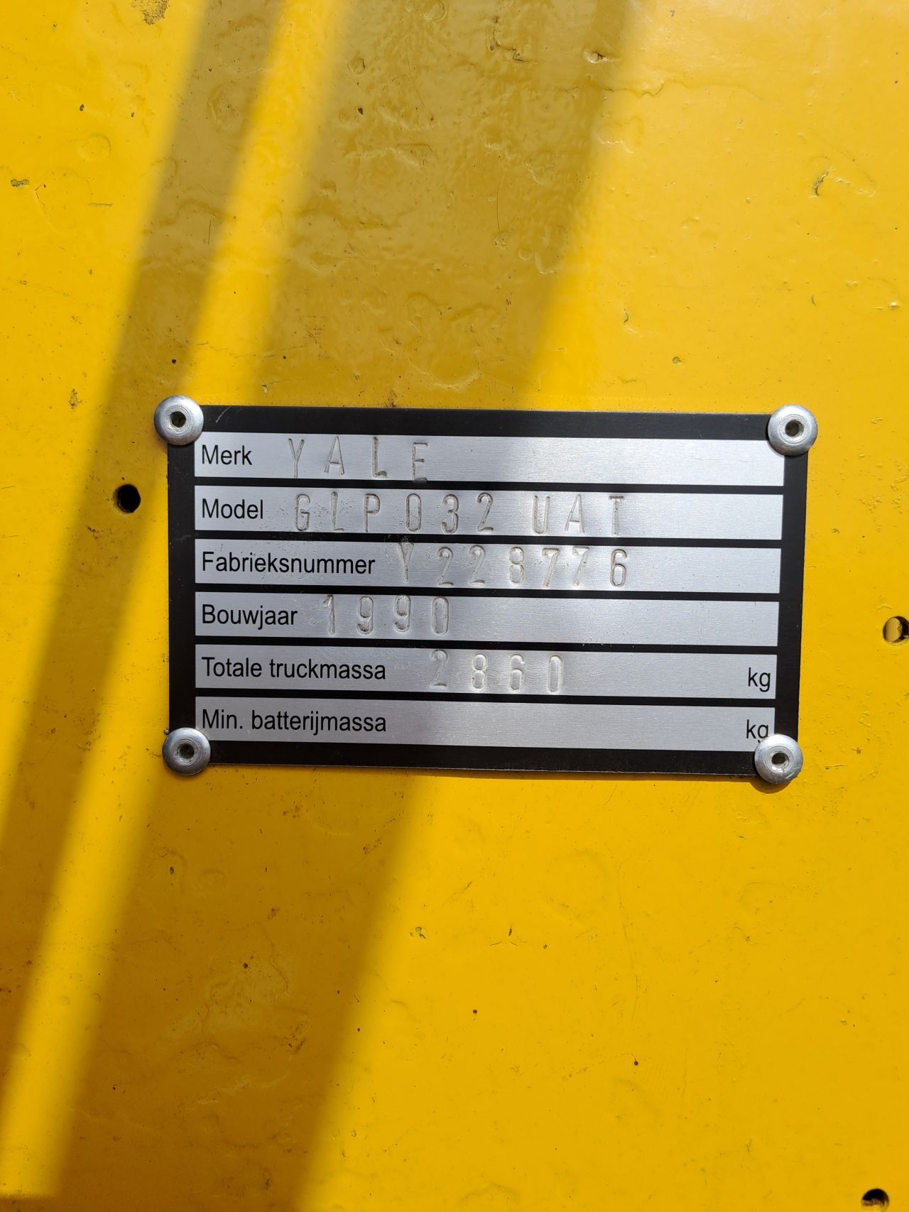 Heftruck Yale 1,5 tons