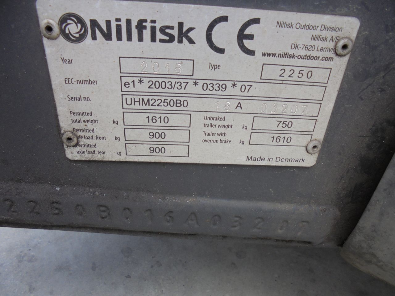 Egholm/nilfisk met onkruidbrander