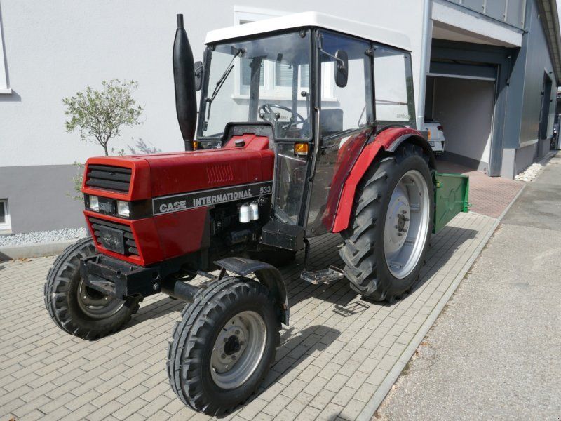 Case IH 533S mit Servolenkung und Heckcontainer. Im Original sehr gutem