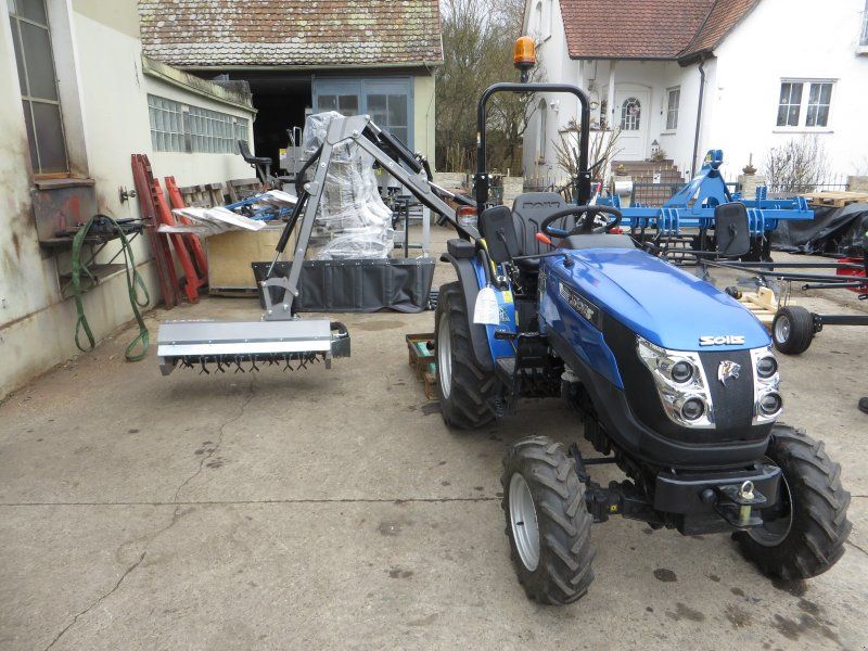 Solis 26 + Jansen HMS-100(180) Mulcher & Heckenschere + Straßenzulassu